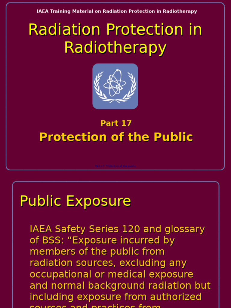 RT17 Public Exposure WEB | PDF | Radiation Protection | Radiation Therapy