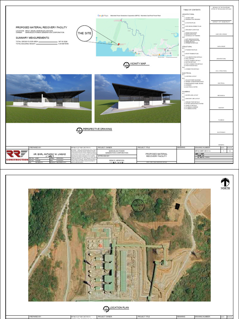 Proposed Material Recovery Facility Plans | PDF | Building Engineering