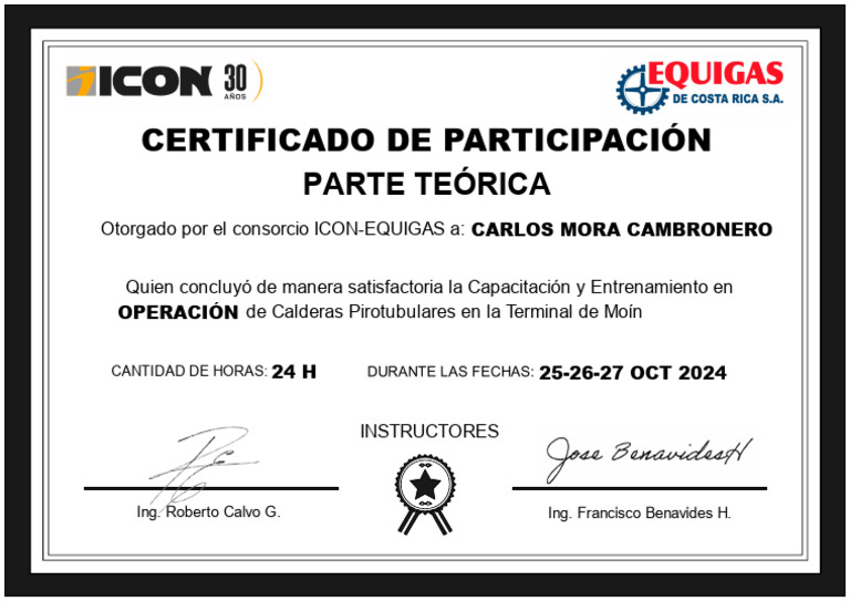 Certificado Machote 3 | PDF