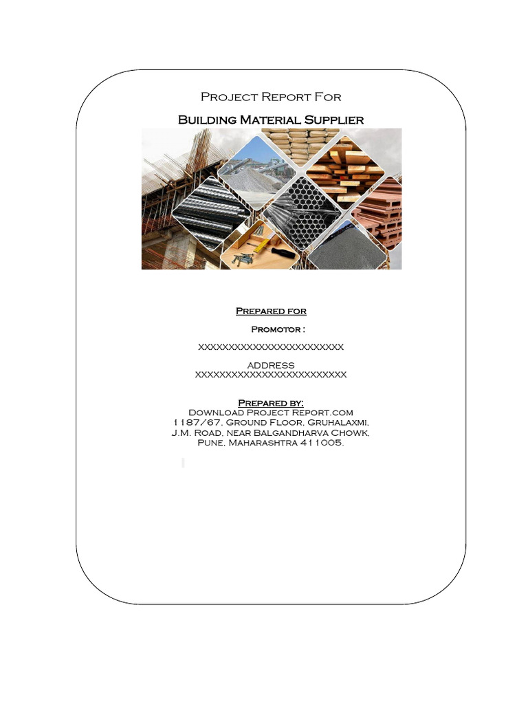 Building Material Supplier Project Report | PDF | Hardware Store | Business