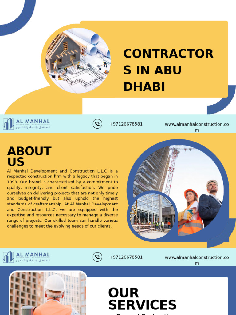Al Manhal Construction Services in Abu Dhabi | PDF