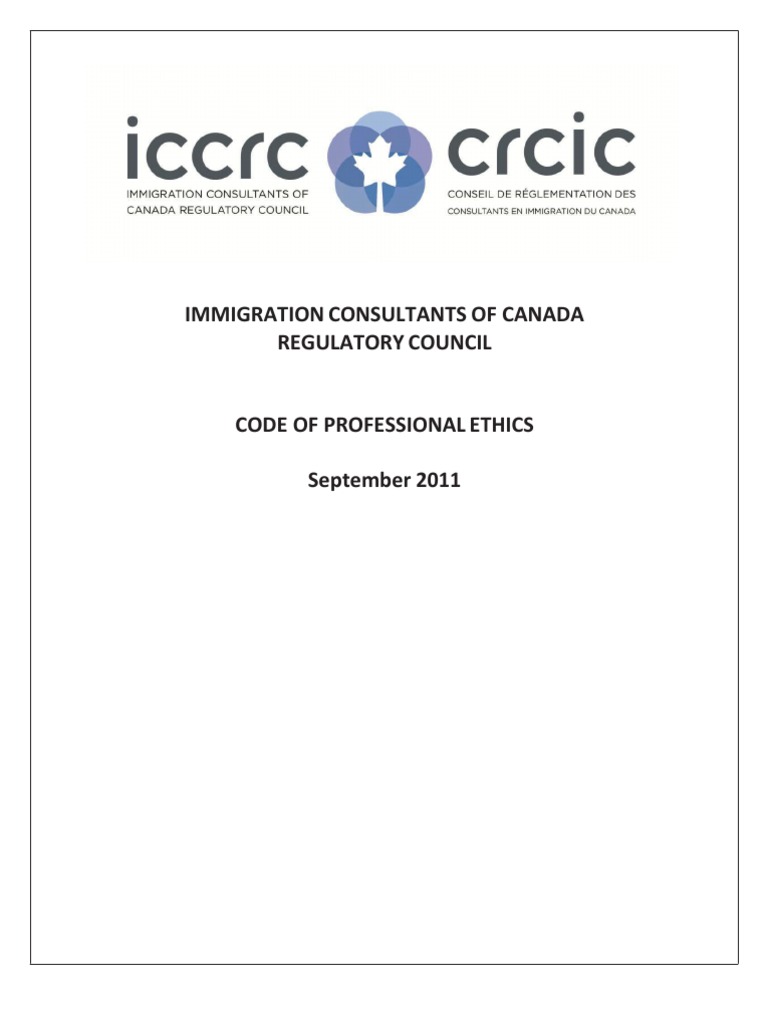 ICCRC Code of Professional Ethics | PDF | Confidentiality ...