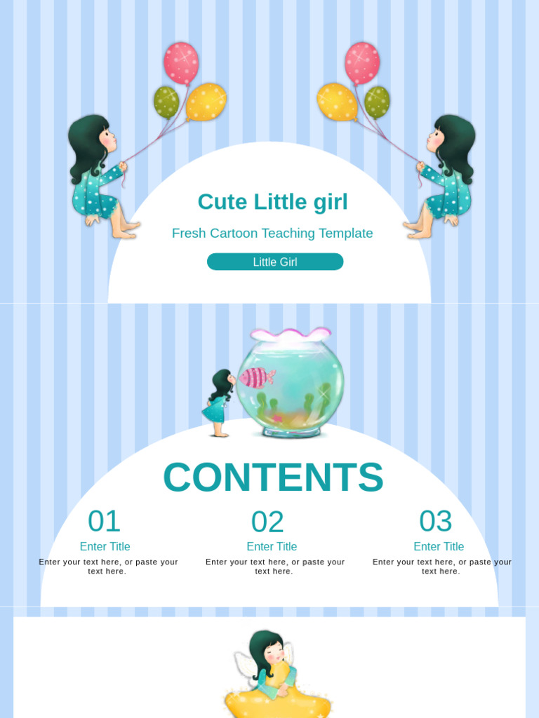 Cartoon Teaching Template for Kids | PDF