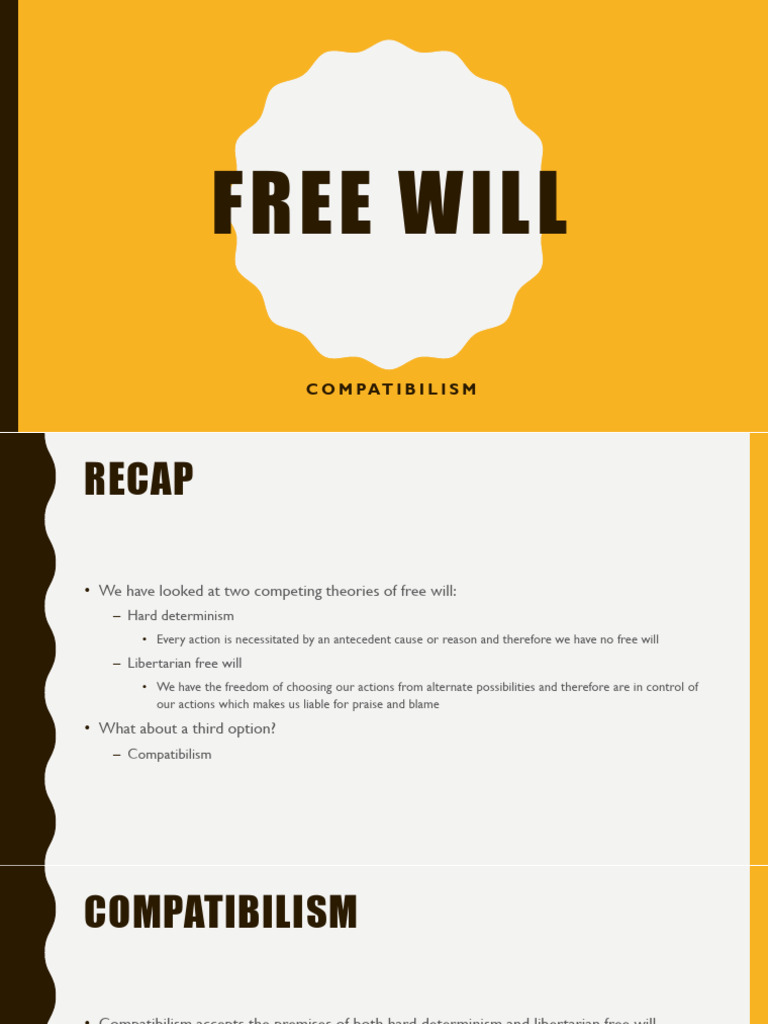 Understanding Compatibilism in Free Will | PDF | Free Will | Causality