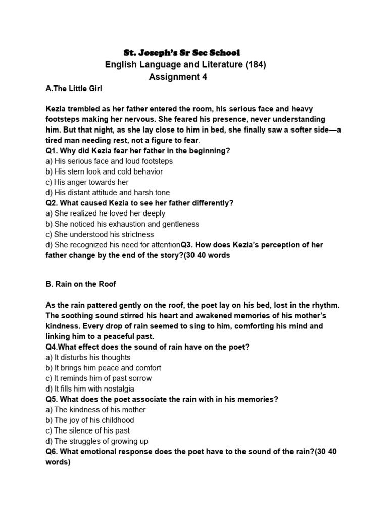 Circular 20250426180943 English Class Ix Assignment 4 | PDF