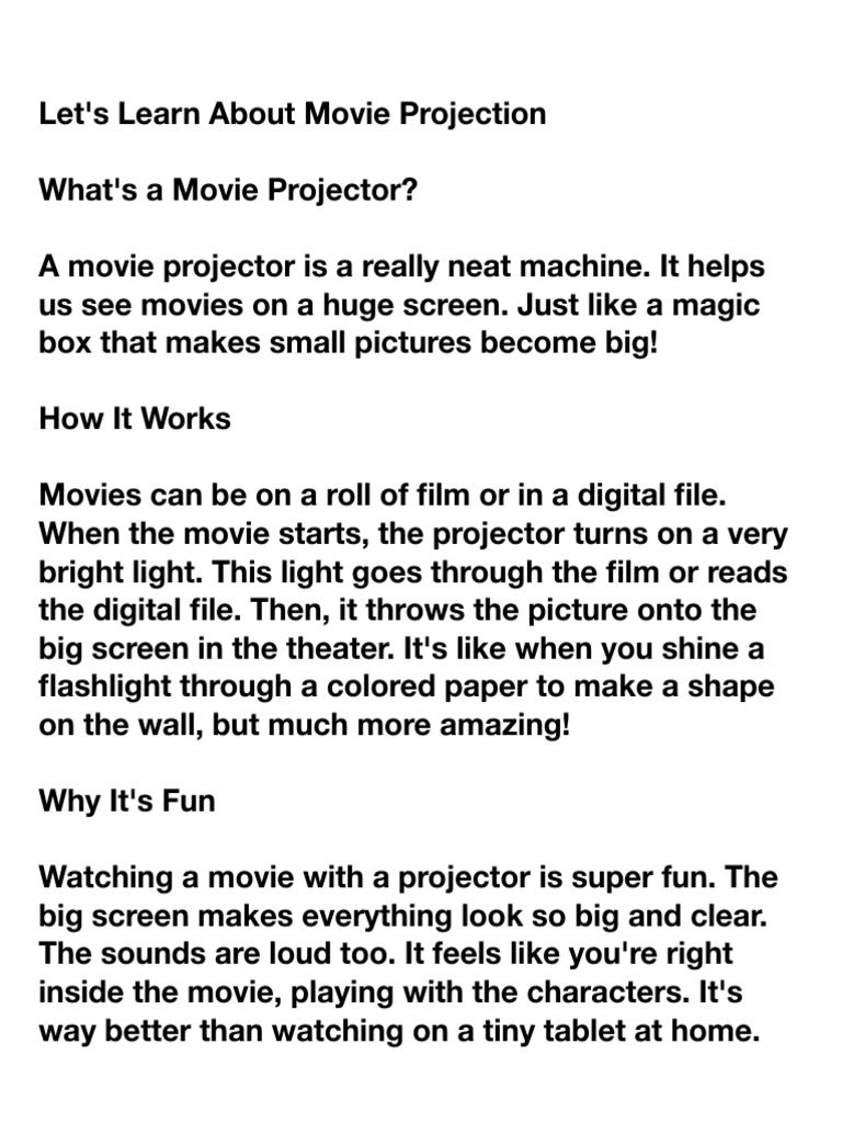 Movie Projection 1.0 D3 | PDF