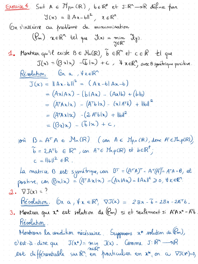 Minimisation et solutions d'un problème d'optimisation | PDF