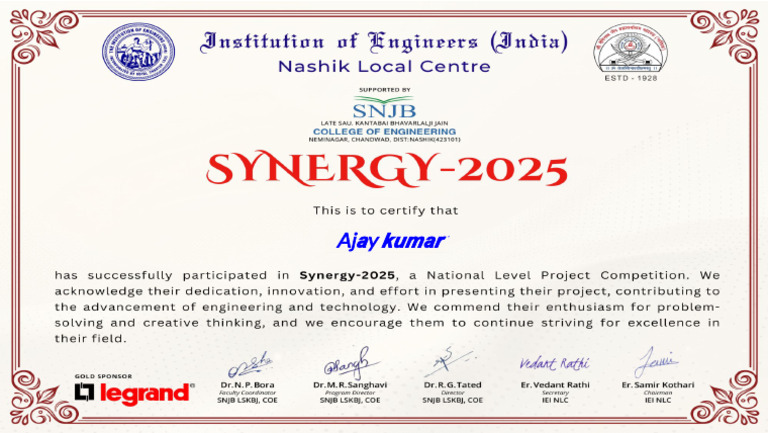 Ajay Certificate Project | PDF
