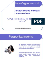 La Personal Id Ad Las Actitudes y Los Valores