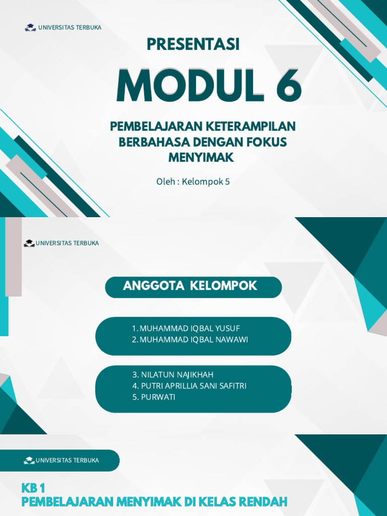 Presentasi Modul 6 | PDF