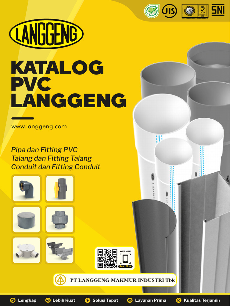 Katalog Ukuran Pipa PVC dan Fitting | PDF