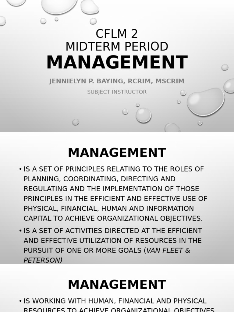 Understanding Management Principles | PDF | Leadership | Science