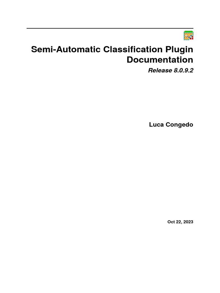Semi-Automatic Classification Plugin Guide | PDF | Computing | Software