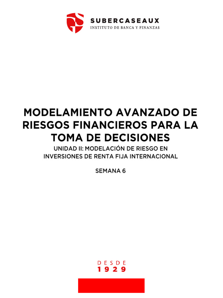Modelamiento de Riesgos en Renta Fija | PDF