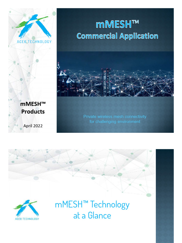 mMESH™: Private Wireless Mesh Solutions | PDF | Computer Network | Very ...