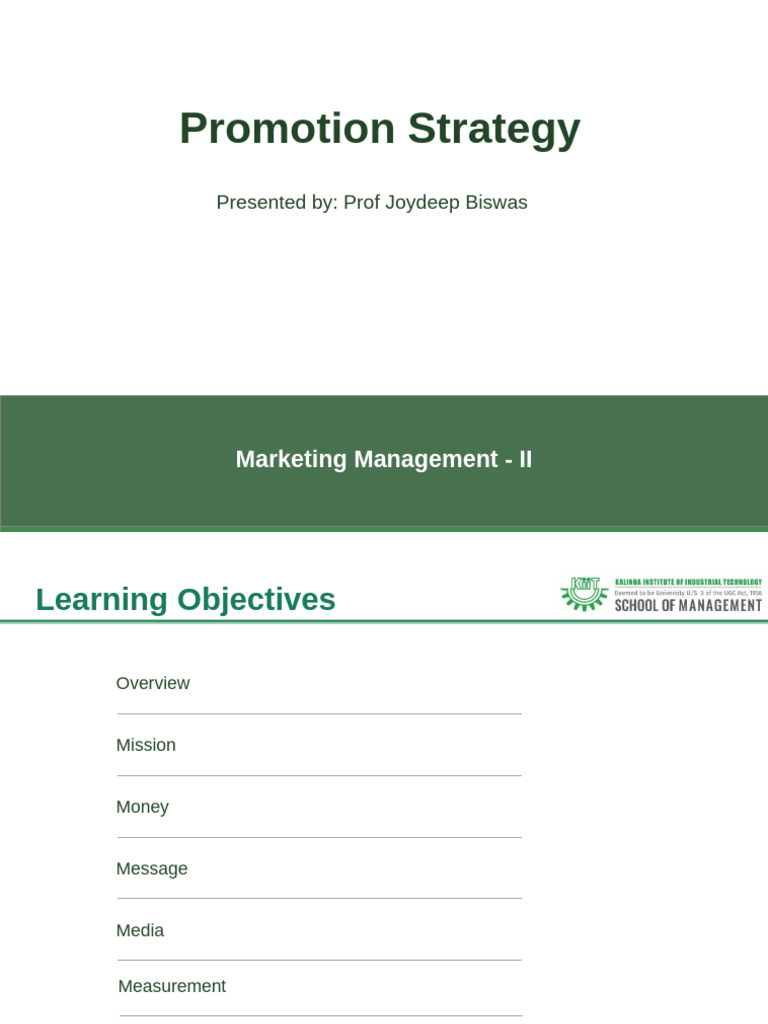 Session 10-11 - Promotion Strategy - Integrated Communication (2024-26 ...