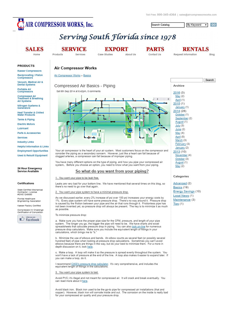 Compressed Air Piping Essentials | PDF | Pipe (Fluid Conveyance ...