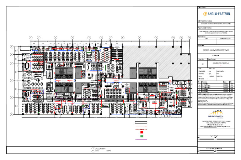 Anglo Eastern Floor Plan - Final Cable Tray and Pipe Layout | PDF