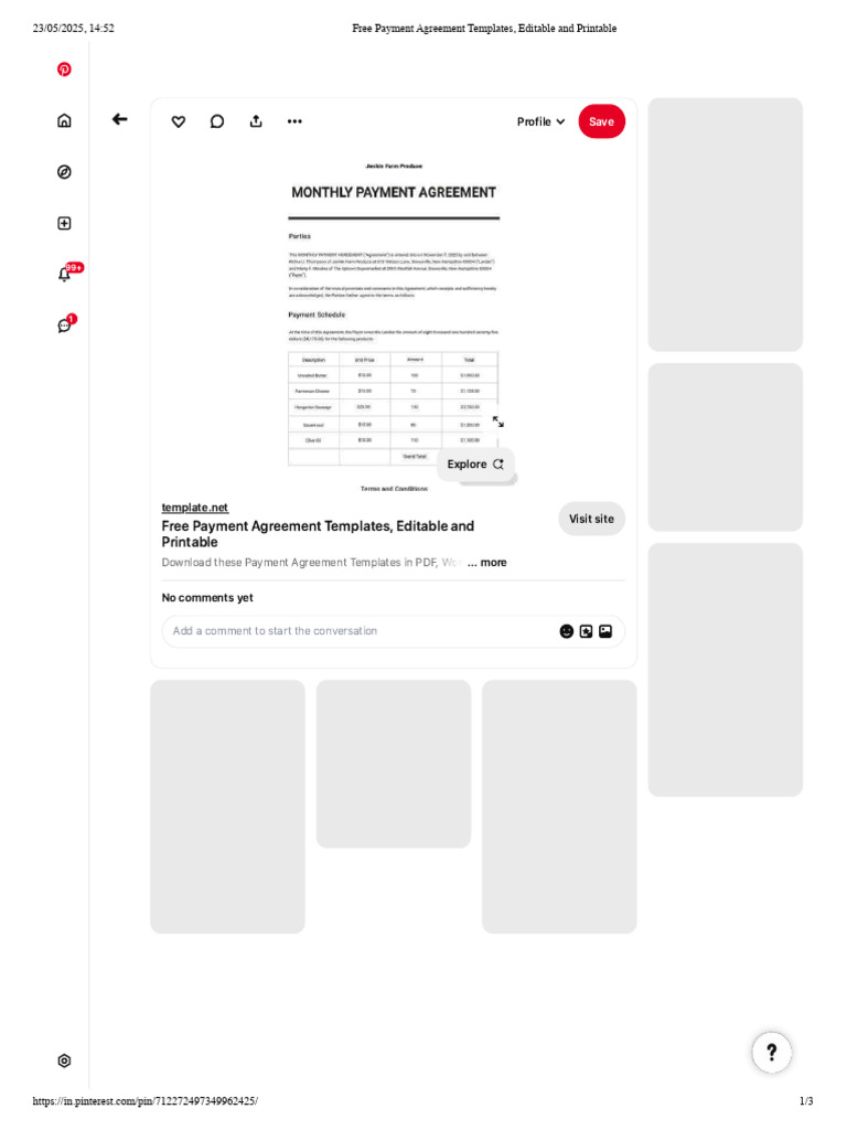Free Payment Agreement Templates, Editable and Printable | PDF