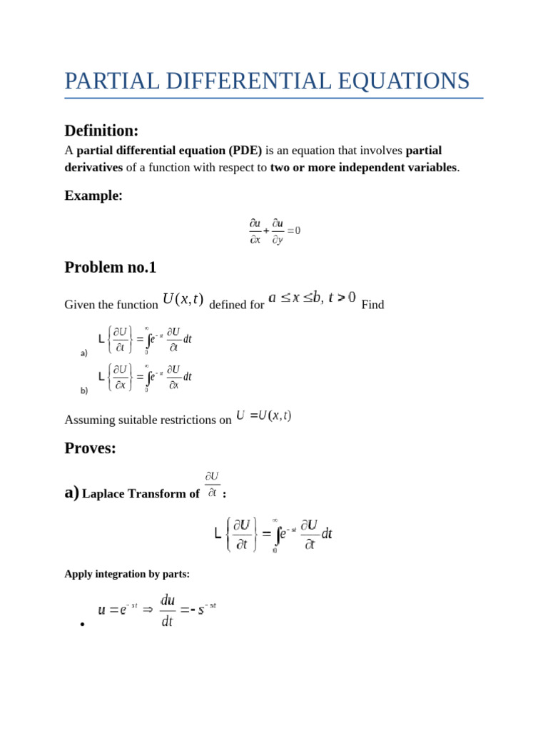 Partial Difference With Examples | PDF