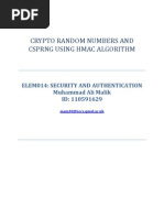 Crypto Random Numbers and CSPRNG Using Hmac Algorithm - Submitted