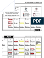 March: 2012 Ddyb Minor League Schedule