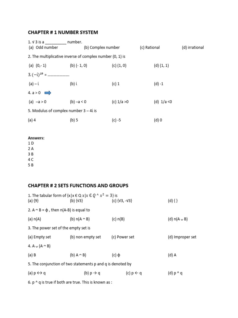 Number Systems and Mathematical Concepts | PDF | Numbers | Rational Number