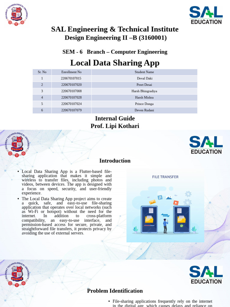 Local Data Sharing App Overview | PDF | Mobile App | Computer Architecture