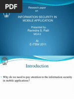 Information Security in Mobile Application: Research Paper On