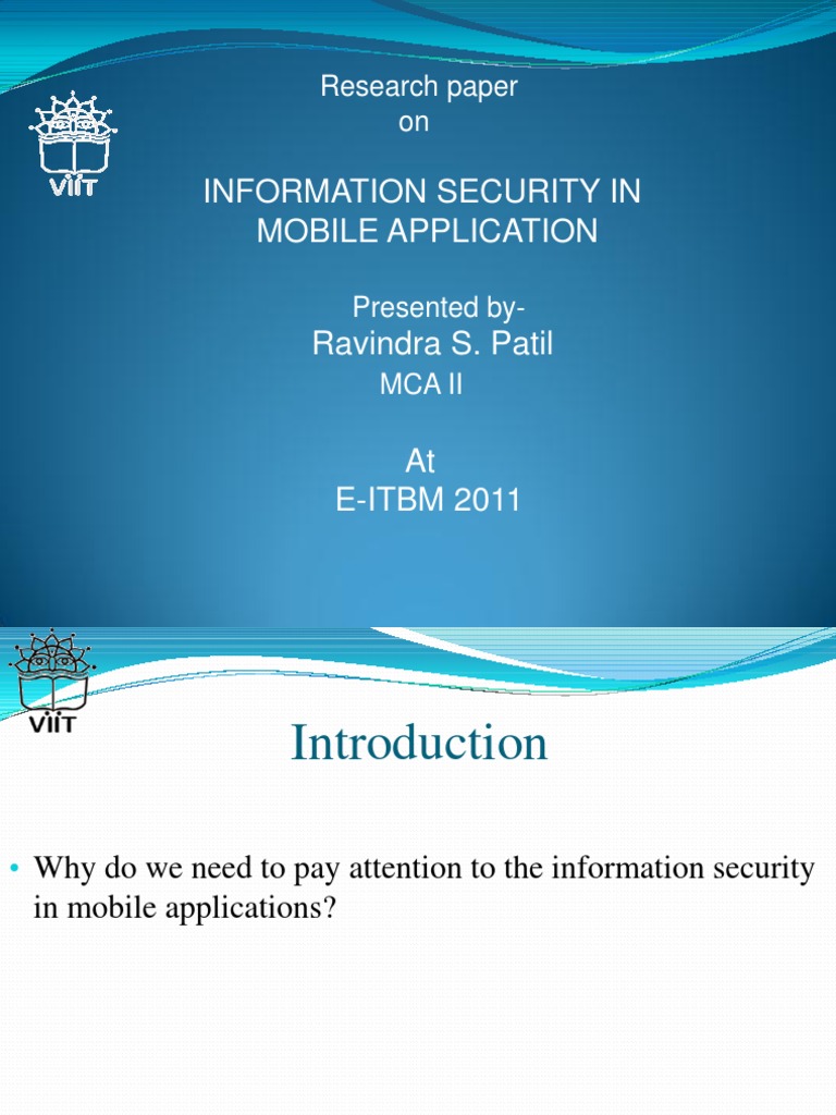Mobile App Information Security Risks | PDF | Mobile Phones ...