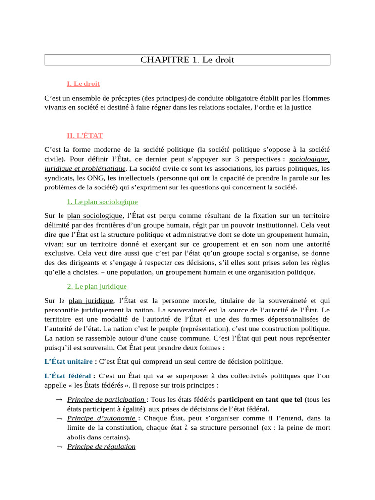 Comprendre le Droit et l'État | PDF | Loi | Groupe de défense d'intérêts