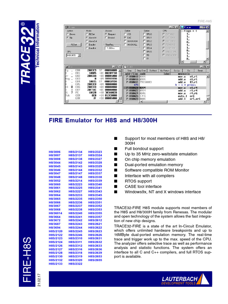 FIRE-H8S Emulator Technical Overview | PDF | Emulator | Computer Memory