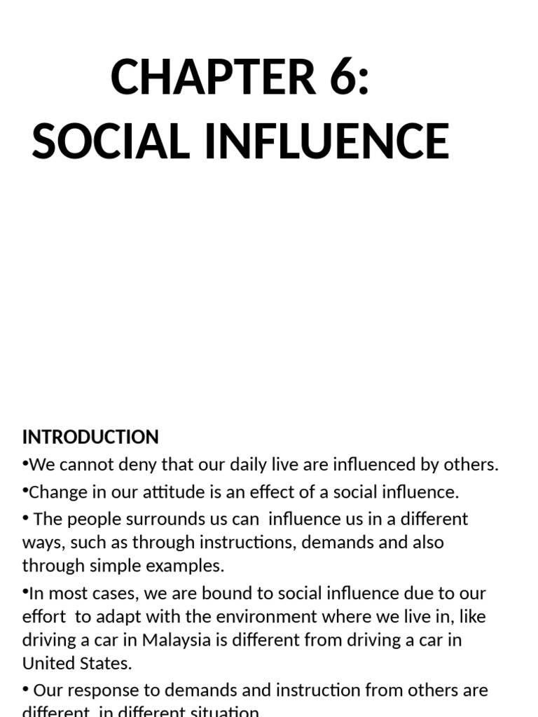Understanding Social Influence Dynamics | PDF | Conformity | Reinforcement