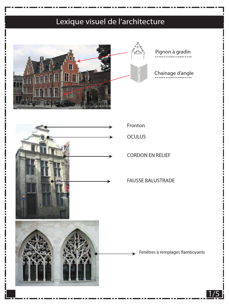 Lexique visuel de l'architecture | PDF | Fenêtre | Maçonnerie