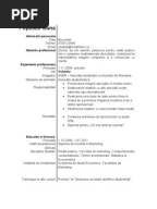 modele cv absolvent