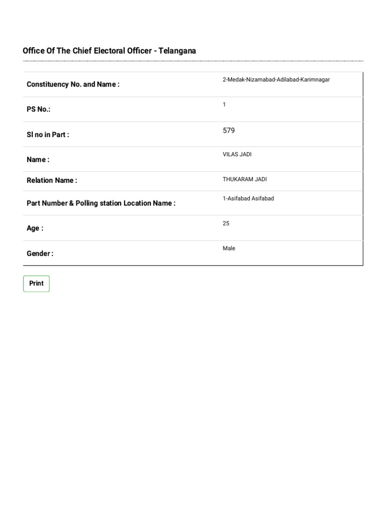 MLV Voter Registration Slip | PDF
