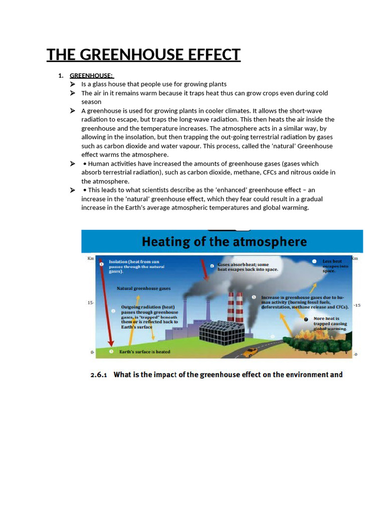 Understanding the Greenhouse Effect | PDF