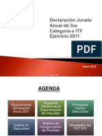 Renta Anual PP - JJ 2011