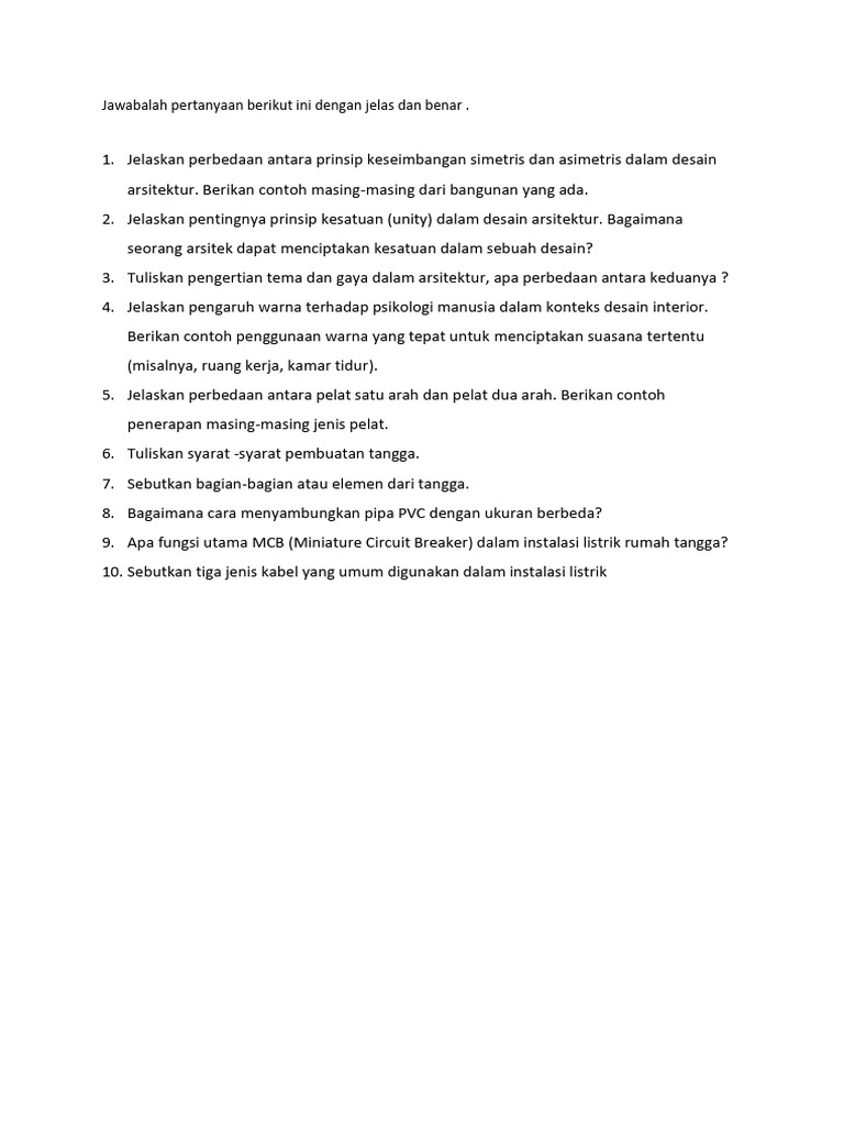 Prinsip Desain Arsitektur dan Interior | PDF