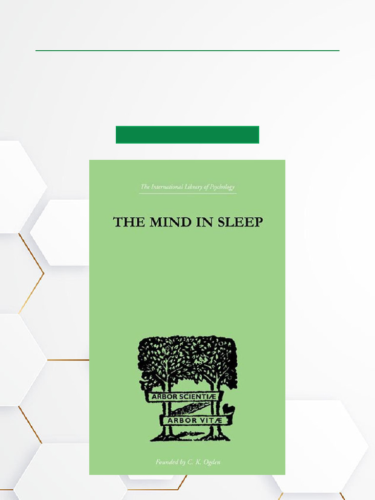 The Mind in Sleep 1st Edition Best Quality Download | PDF | Unconscious ...