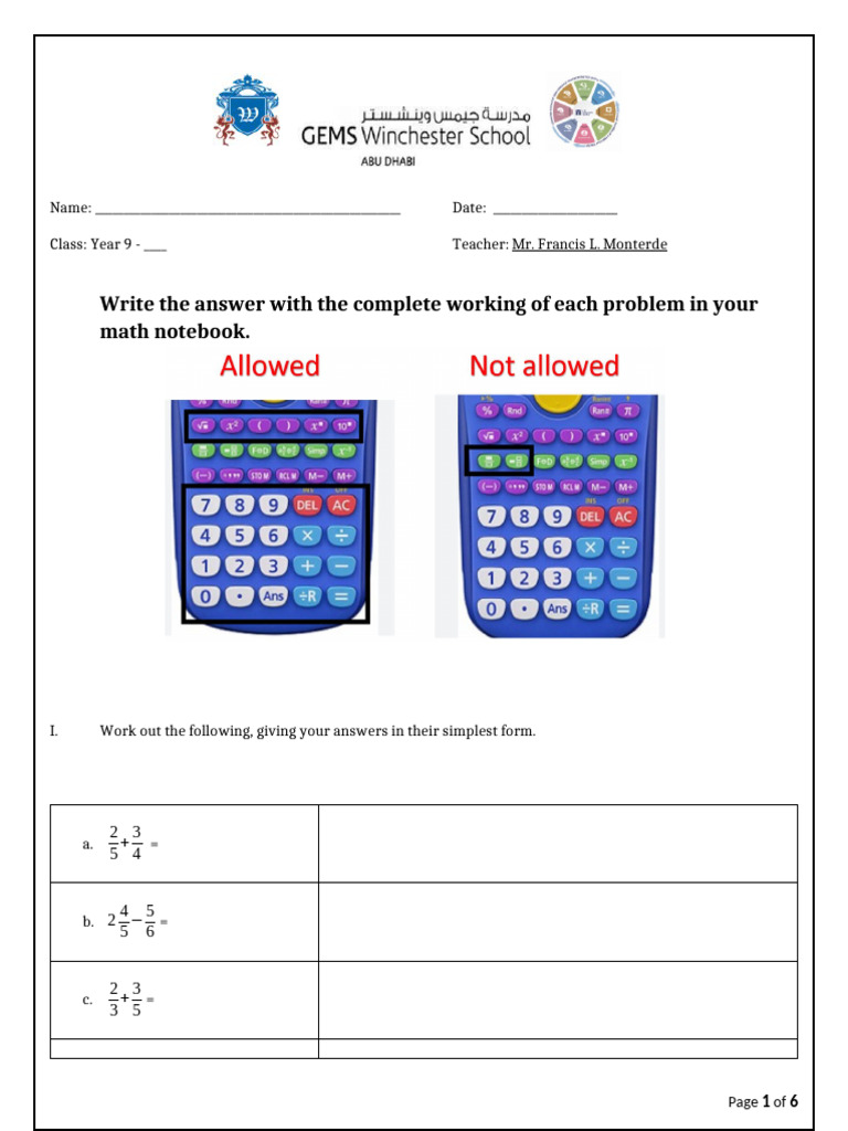 Year 9 Math Problem Set Guide | PDF | Area | Mathematics