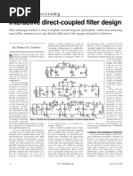 Interactive Direct-Coupled Filter Design