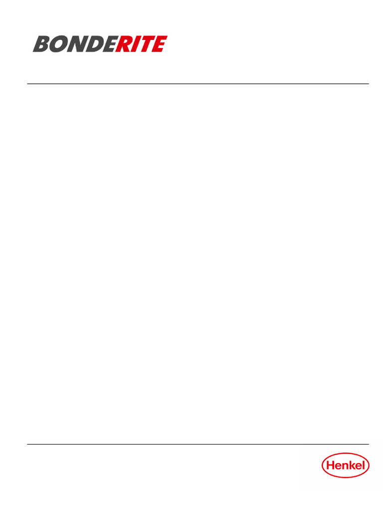 Aditivo BONDERITE C-AD 3000 para Desengraxe | PDF