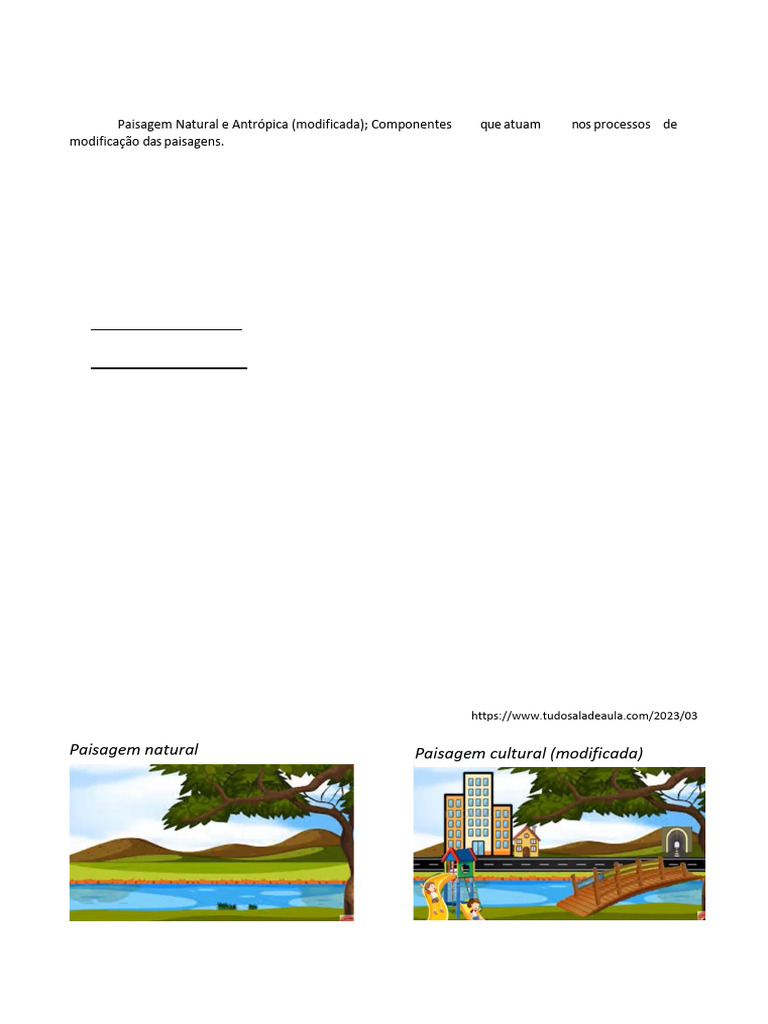 Transformações das Paisagens Naturais e Culturais | PDF | Paisagem ...