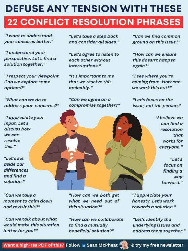 Defuse Any Tension With These Phrases | PDF