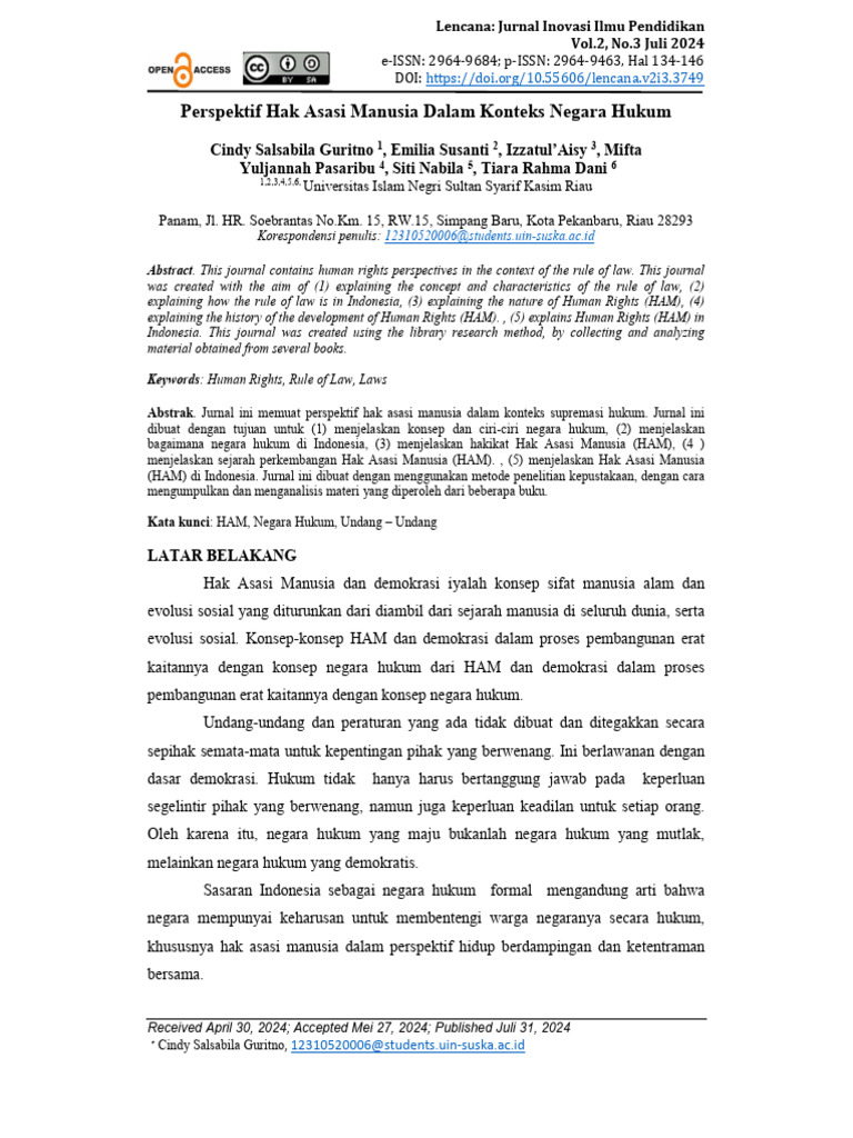 LENCANA+-++VOL.+2+NO.+3+JULI+2024+HAL+134-146 | PDF