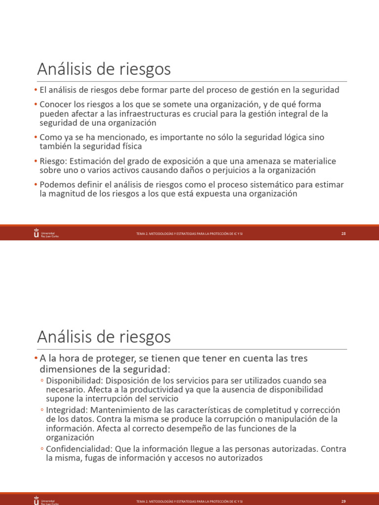 Análisis de Riesgos en Seguridad Organizacional | PDF | Riesgo | La ...