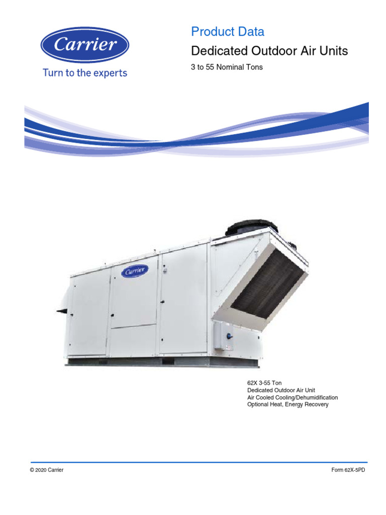 Dedicated Outdoor Air Units: Product Data | PDF | Ventilation ...