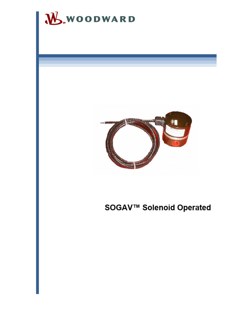 SOGAV 2.2 Valve Installation Manual | PDF | Valve | Electrical Connector