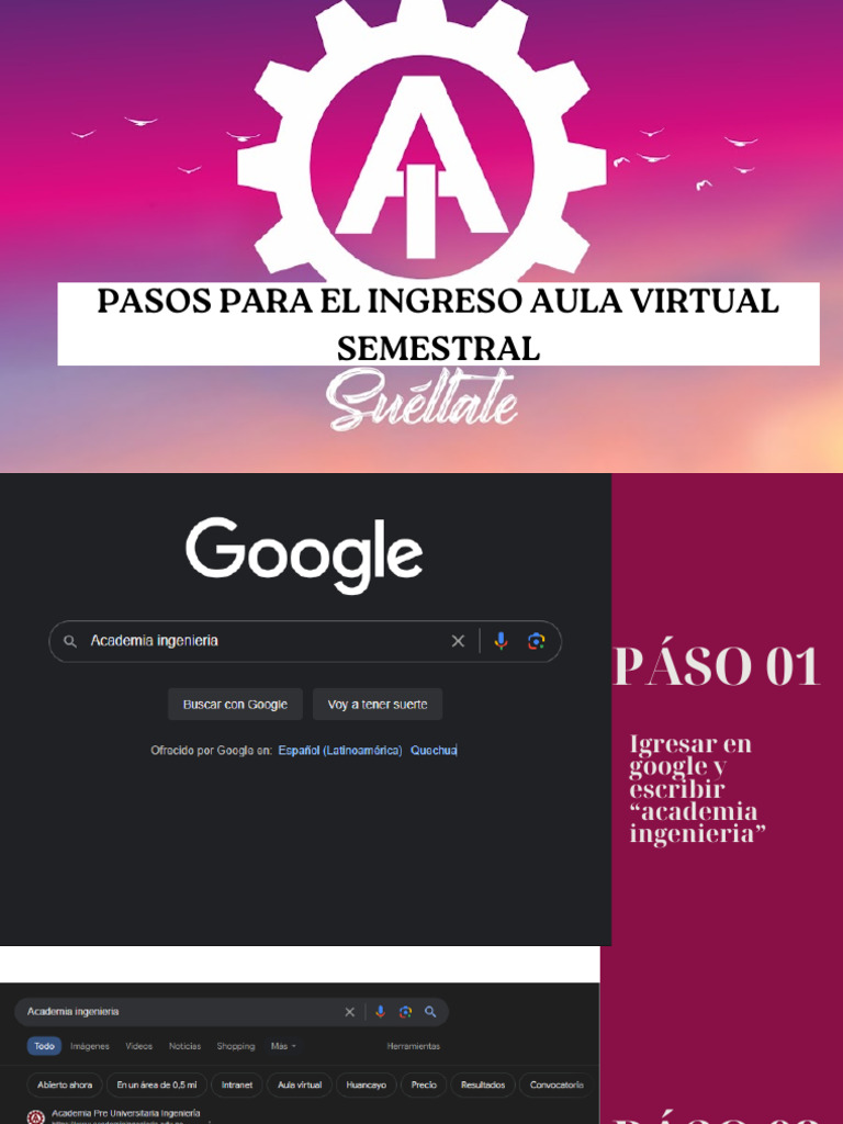 Pasos para Ingresar A Su Aula Virtual | PDF